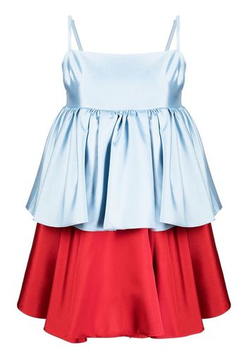 Macgraw Conversation tiered mini dress - Blue