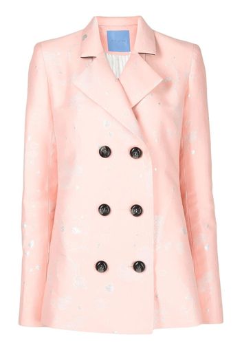 Macgraw Stereotype jacquard double-breasted blazer - Pink