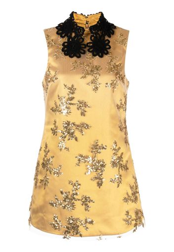 Macgraw Repertoire sequin-embellished mini dress - Gold