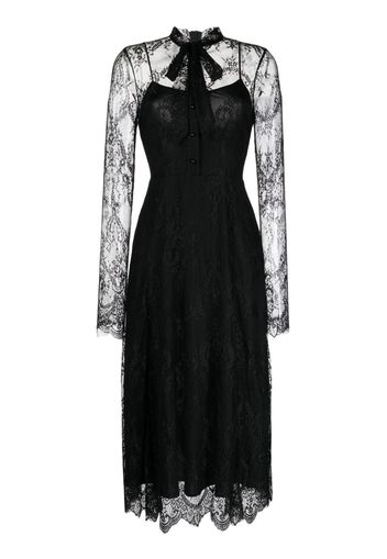 Macgraw Immortal Chantilly-lace midi dress - Black