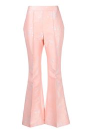 Macgraw Stereotype jacquard flared trousers - Pink