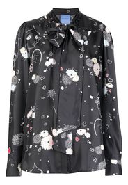 Macgraw Illumination bow-detail shirt - Black