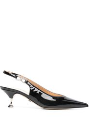 MACH & MACH 60mm crystal-bow slingback pumps - Black