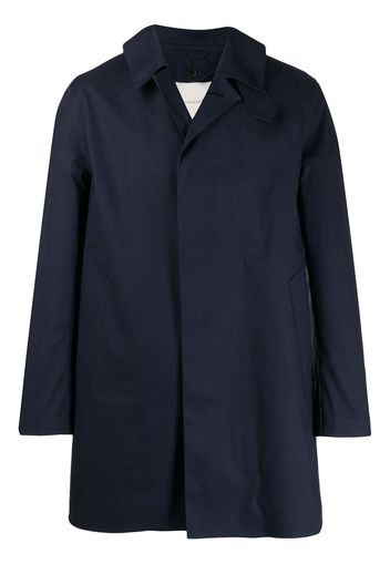 Mackintosh DUNOON Navy Bonded Cotton Short Coat GR-1002D - Blue