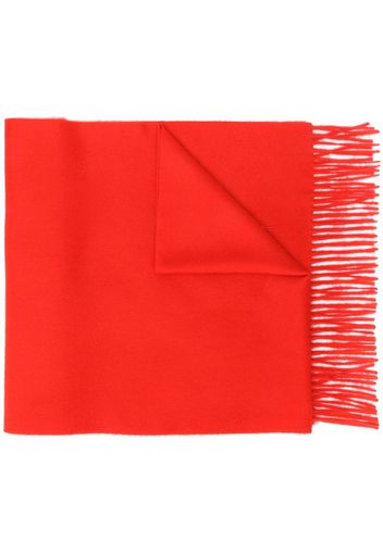 Mackintosh Red Cashmere Embroidered Scarf ACC-013/E
