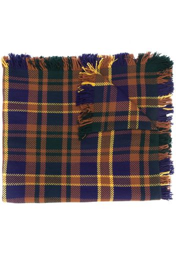 fringed tartan scarf