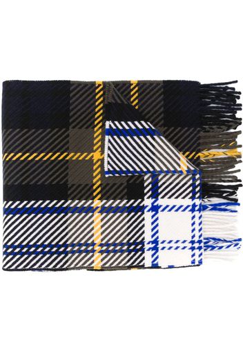 fringed tartan scarf