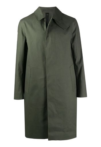 single-breasted car coat