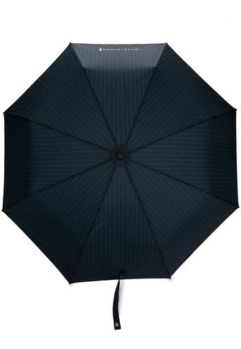 Mackintosh Ayr pinstripe automatic umbrella - Blue