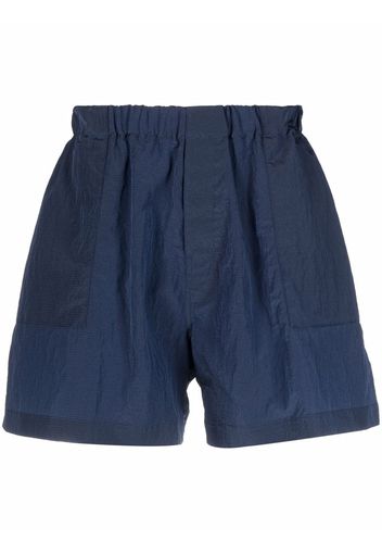 Mackintosh logo-patch track shorts - Blue