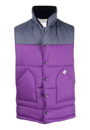 Mackintosh CONTRAST Purple & Navy Nylon Gilet