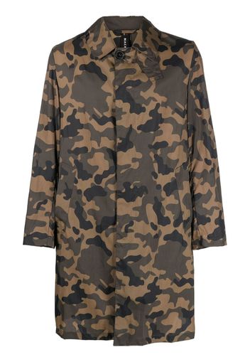 Mackintosh camouflage-print packable raincoat - Green