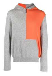 Mackintosh colour-block wool hoodie - Grey