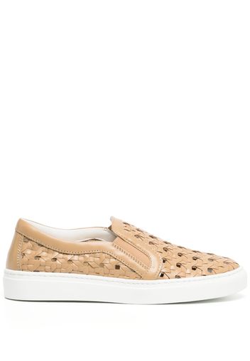 Madison.Maison perforated low-top sneakers - Brown