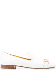 Madison.Maison square-toe horsebit loafers - White