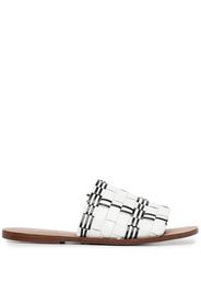 Madison.Maison interwoven leather sandals - White