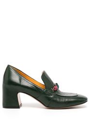 Madison.Maison crystal-embellished loafers - Green