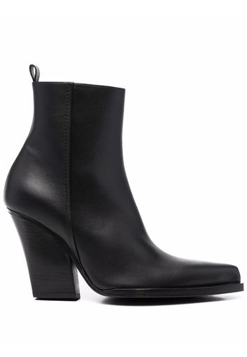 Magda Butrym pointed leather boots - Black
