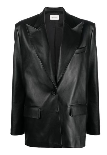 Magda Butrym oversized leather blazer - Black