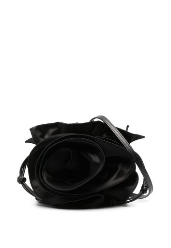 Magda Butrym Magda satin flower bucket bag - Black