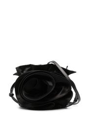 Magda Butrym Magda satin flower bucket bag - Black