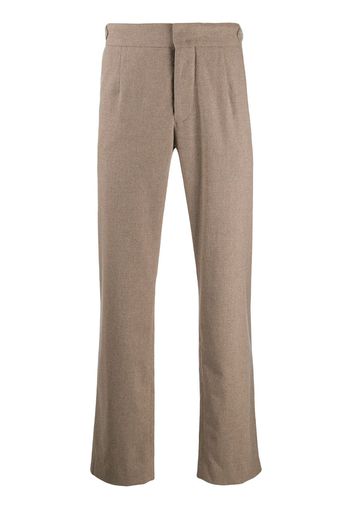 Maison Flaneur tailored straight leg trousers - Neutrals