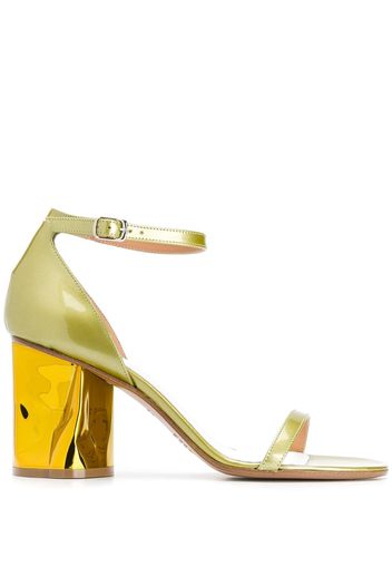 Maison Margiela bent heeled sandals - Gold