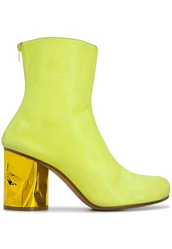 Maison Margiela crushed heel ankle boots - Yellow