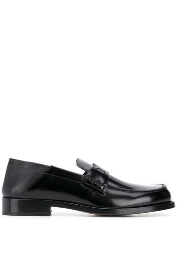 leather four-stitch loafers