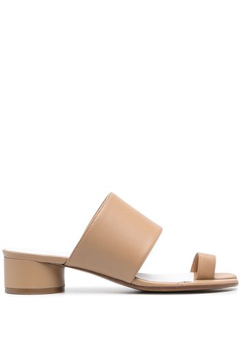 Maison Margiela Tabi-toe 40mm leather mules - Neutrals