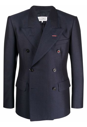 Maison Margiela double-breasted navy blazer - Black