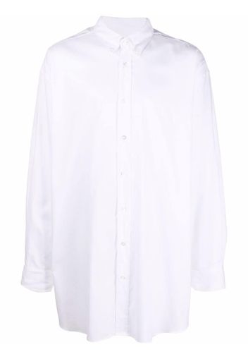 Maison Margiela long-length button-up shirt - White