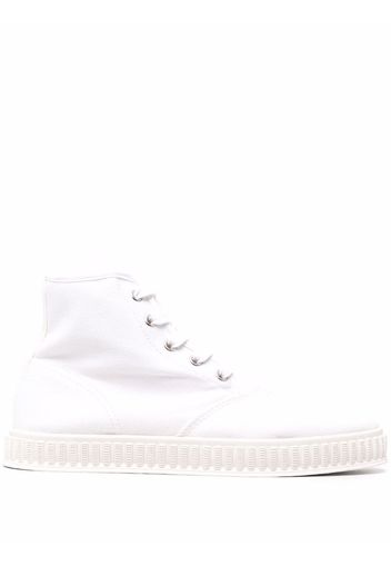 Maison Margiela high-top cotton sneakers - White