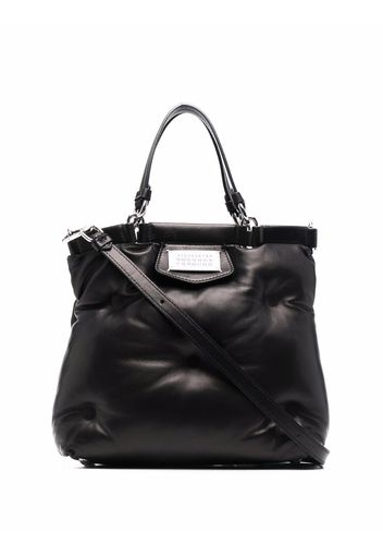 Maison Margiela logo-patch detail tote bag - Black