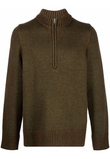 Maison Margiela ribbed detail jumper - Green