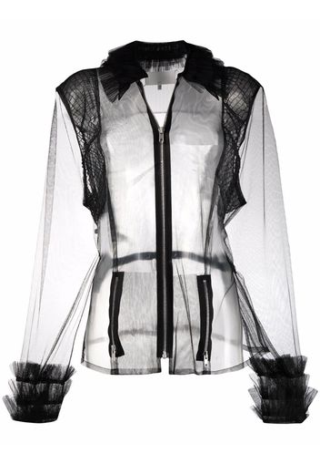 Maison Margiela tulle shadow shirt - Black