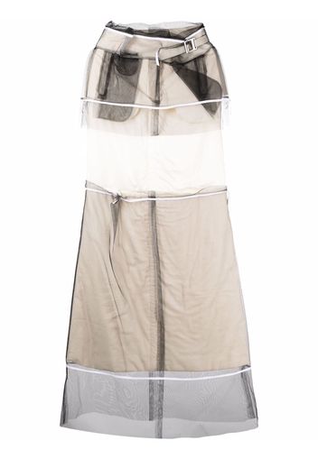 Maison Margiela patchwork layered dress - Neutrals