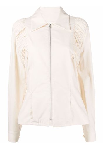 Maison Margiela ruched-detail shirt - Neutrals