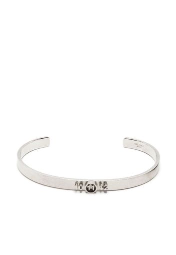 Maison Margiela signature number-debossed bangle - Silver