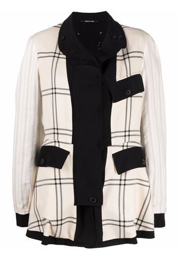 Maison Margiela check-pattern inside-out jacket - Neutrals