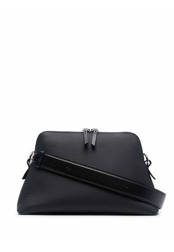 Maison Margiela signature-stitch leather shoulder bag - Black