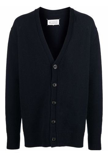 Maison Margiela oversized knit cardigan - Blue