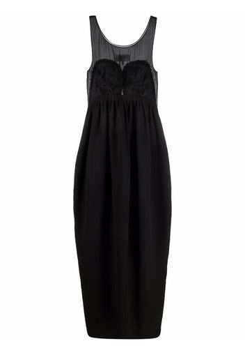 Maison Margiela sheer mid-length dress - Black