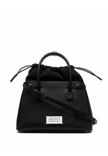 Maison Margiela logo-plaque tote bag - Black