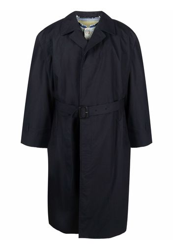 Maison Margiela layered cotton trench coat - Blue