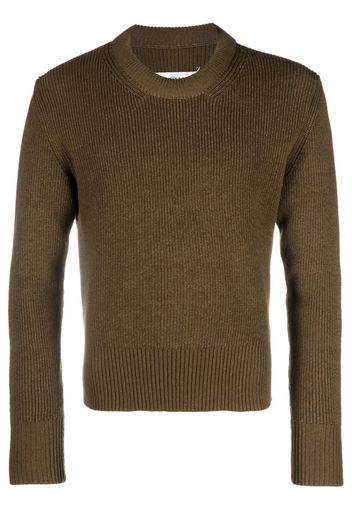 Maison Margiela four-stitch detail knit jumper - Green