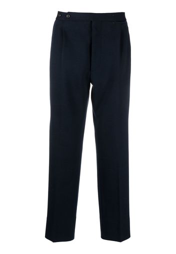 Maison Margiela straight-leg wool-blend trousers - Blue