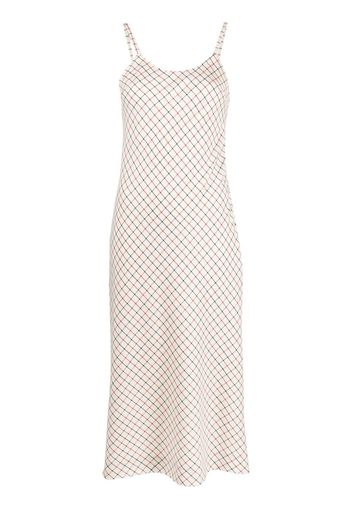 Maison Margiela check shift dress - Neutrals