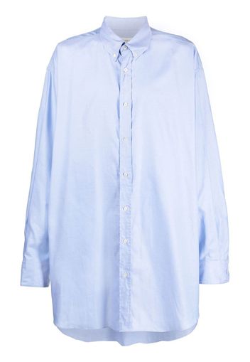 Maison Margiela oversize long-sleeve shirt - Blue
