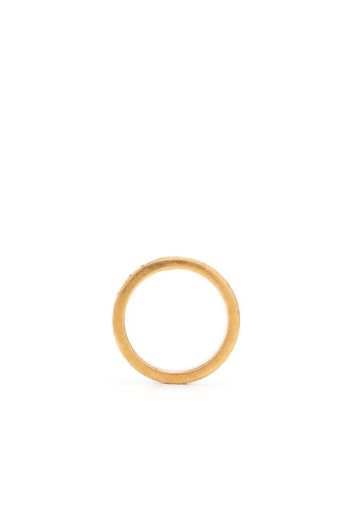 Maison Margiela Numerical engraved hoop earrings - Gold